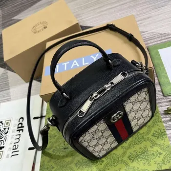Gucci 772157 Ophidia GG Mini Taška s Horním Uchem Modrá