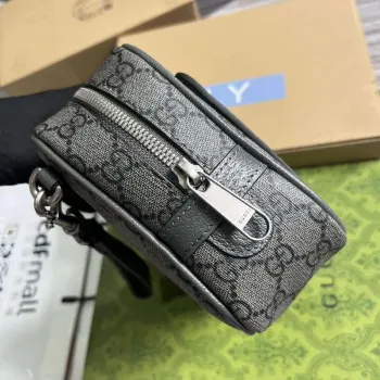 Gucci 760245 Ophidia GG Pouch Bag Šedá
