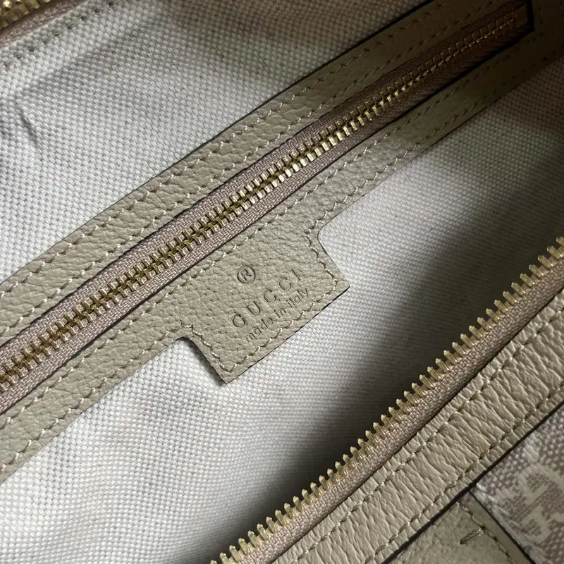 Gucci 772061 Gucci Ophidia GG Malá taška s horním držadlem ovesná