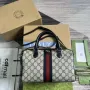 Gucci 772061 Gucci Ophidia GG Malá kabelka s horním držadlem Černá