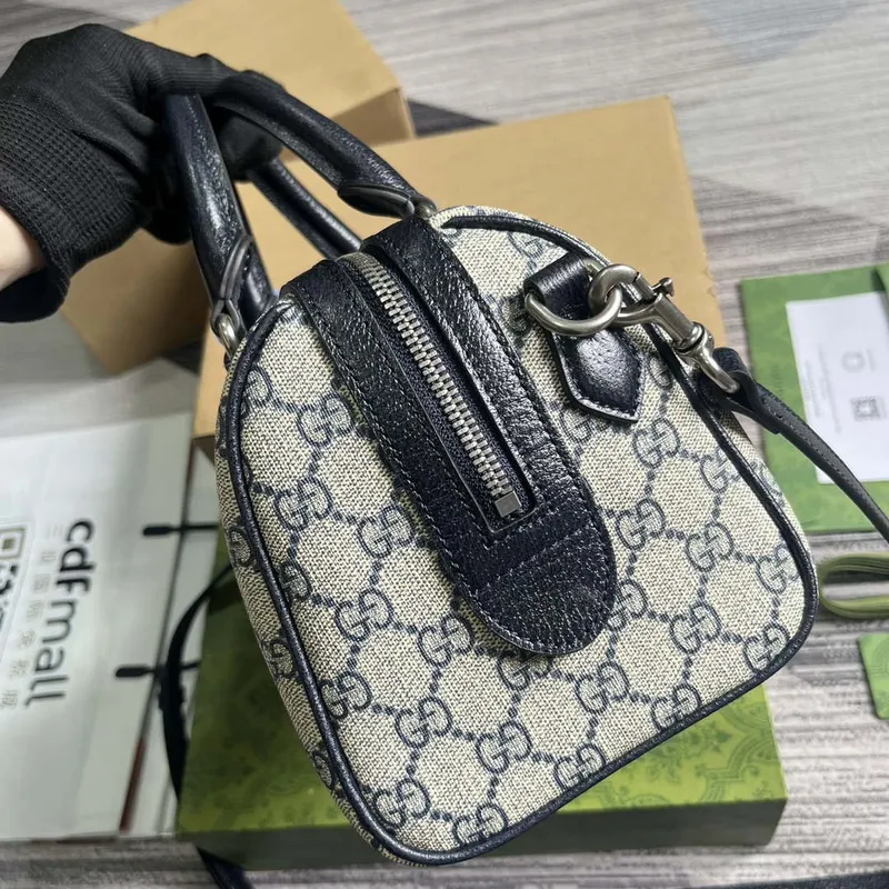 Gucci 772061 Gucci Ophidia GG Malá kabelka s horním držadlem Černá