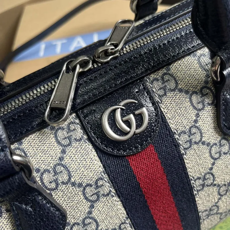 Gucci 772061 Gucci Ophidia GG Malá kabelka s horním držadlem Černá