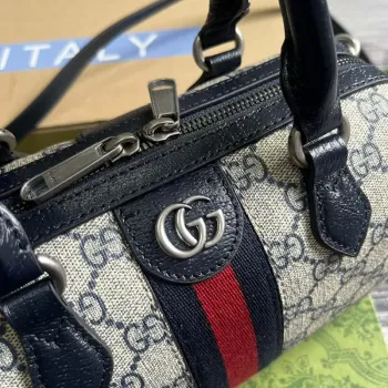 Gucci 772053 Gucci Ophidia GG Mini taška s horním madlem Černá