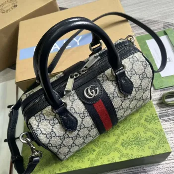 Gucci 772053 Gucci Ophidia GG Mini taška s horním madlem Černá