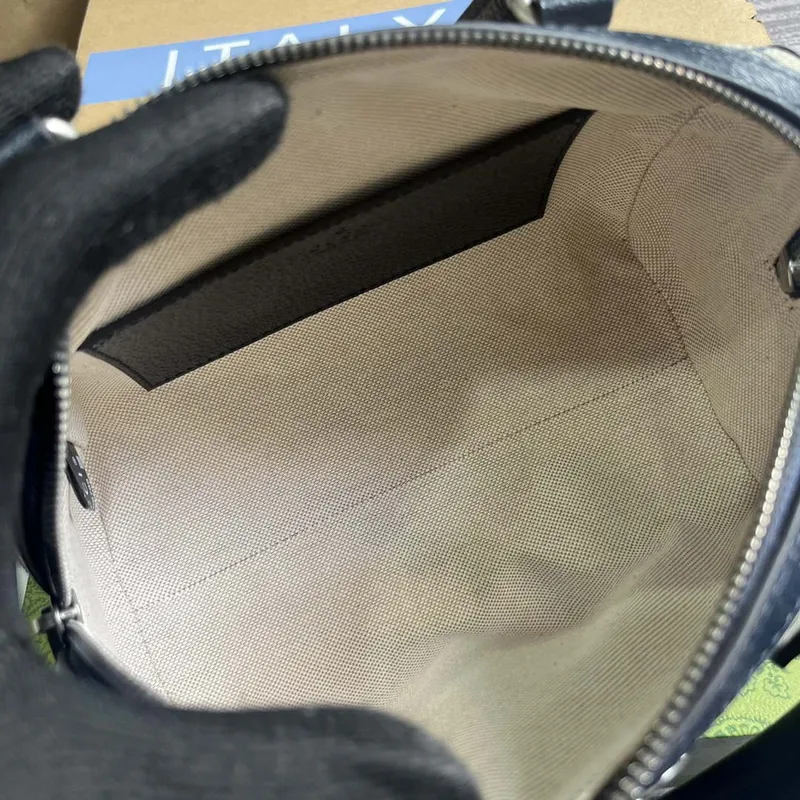 Gucci 772053 Gucci Ophidia GG Mini taška s horním madlem Černá