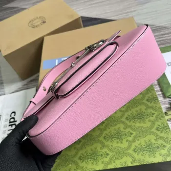 Gucci 764155 Gucci Horsebit 1955 Kabelka přes rameno Růžová