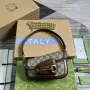 Gucci 774209 Gucci Horsebit 1955 Mini Ramenní Taška Hnědá