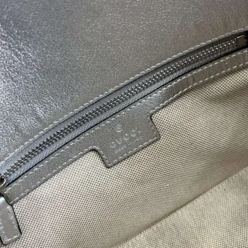 Gucci 764155 Gucci Horsebit 1955 Kabelka přes rameno Stříbrná