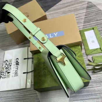 Gucci 602204 taška přes rameno Horsebit 1955 Avokádově zelená