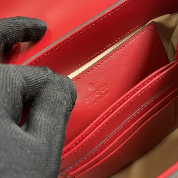 Gucci 703848 Gucci Horsebit 1955 Mini Taška Červená krokodýlí kůže