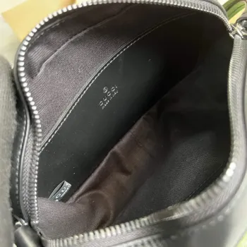 Gucci 634936 GG Marmont Mini Kabelka přes rameno Černá matelassé chevron kůže