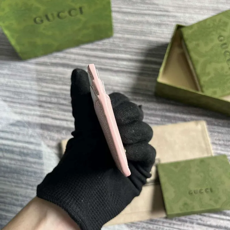 Gucci 773428 Karta s logem Gucci Světle růžová