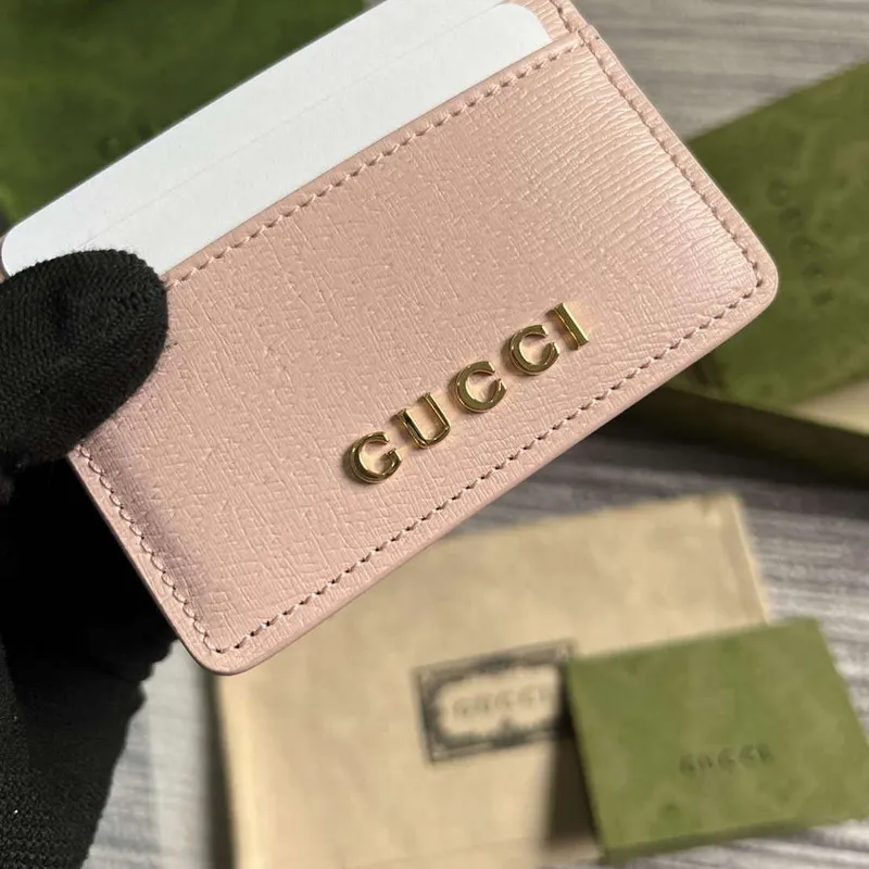 Gucci 773428 Karta s logem Gucci Světle růžová