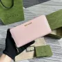 Gucci 772642 Zip Around Peněženka s Gucci Script Světle Růžová