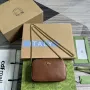 Gucci 772759 GG Marmont Mini Kabelka přes rameno Hnědá