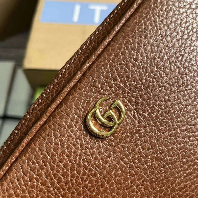 Gucci 772759 GG Marmont Mini Kabelka přes rameno Hnědá