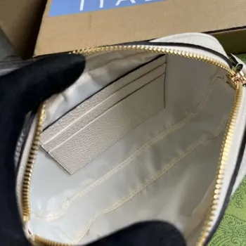 Gucci 772759 GG Marmont Mini Kabelka přes rameno Bílá