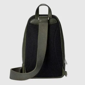 Gucci 766937 Jumbo GG Crossbody taška tmavě zelená