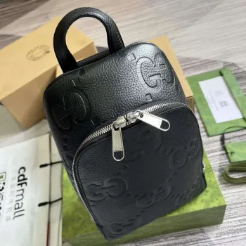 Gucci 766937 Jumbo GG Crossbody Taška Černá
