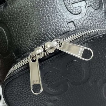 Gucci 766937 Jumbo GG Crossbody Taška Černá