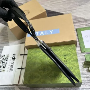 Gucci 764191 Gucci Horsebit Slim Malá Kabelka přes Rameno Černá