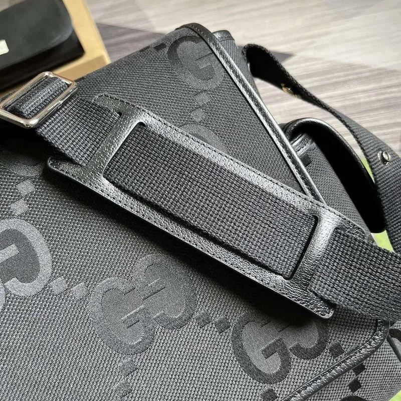 Gucci 756726 Jumbo GG Taška na přebalování pro miminka Černá