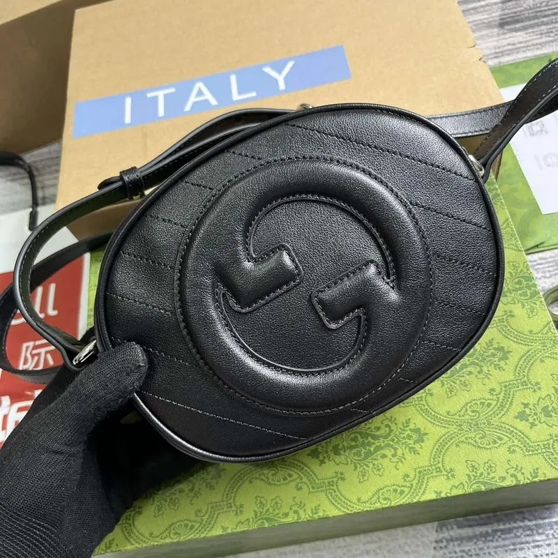 Gucci 760175 Blondie Mini Ramenní Taška Černá