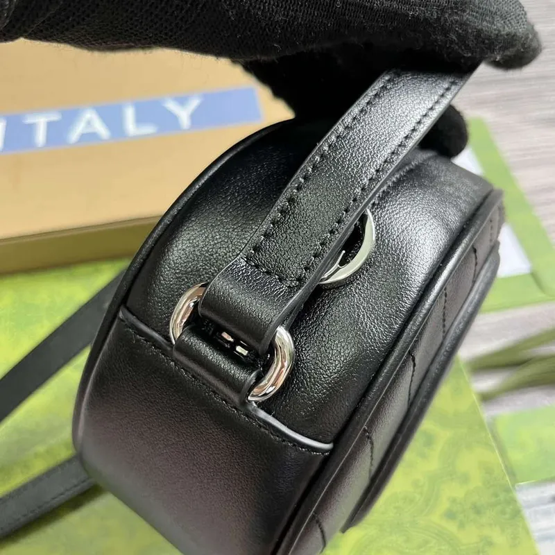 Gucci 760175 Blondie Mini Ramenní Taška Černá