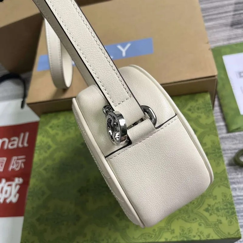 Gucci 760175 Blondie Mini Ramenní Taška Bílá