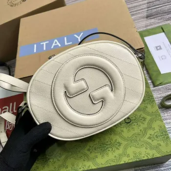 Gucci 760175 Blondie Mini Ramenní Taška Bílá