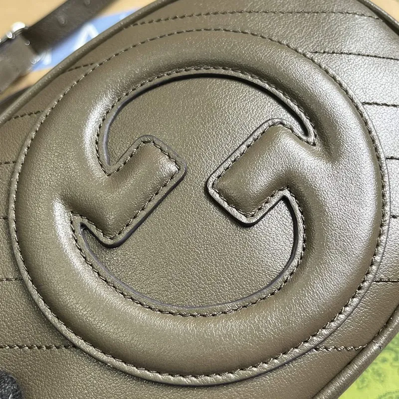 Gucci 760175 Blondie Mini Kabelka přes rameno Hnědá