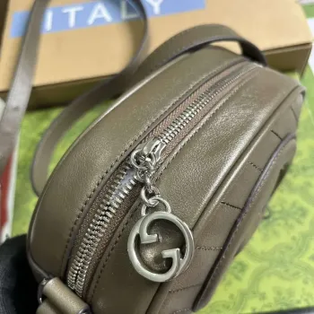 Gucci 760175 Blondie Mini Kabelka přes rameno Hnědá