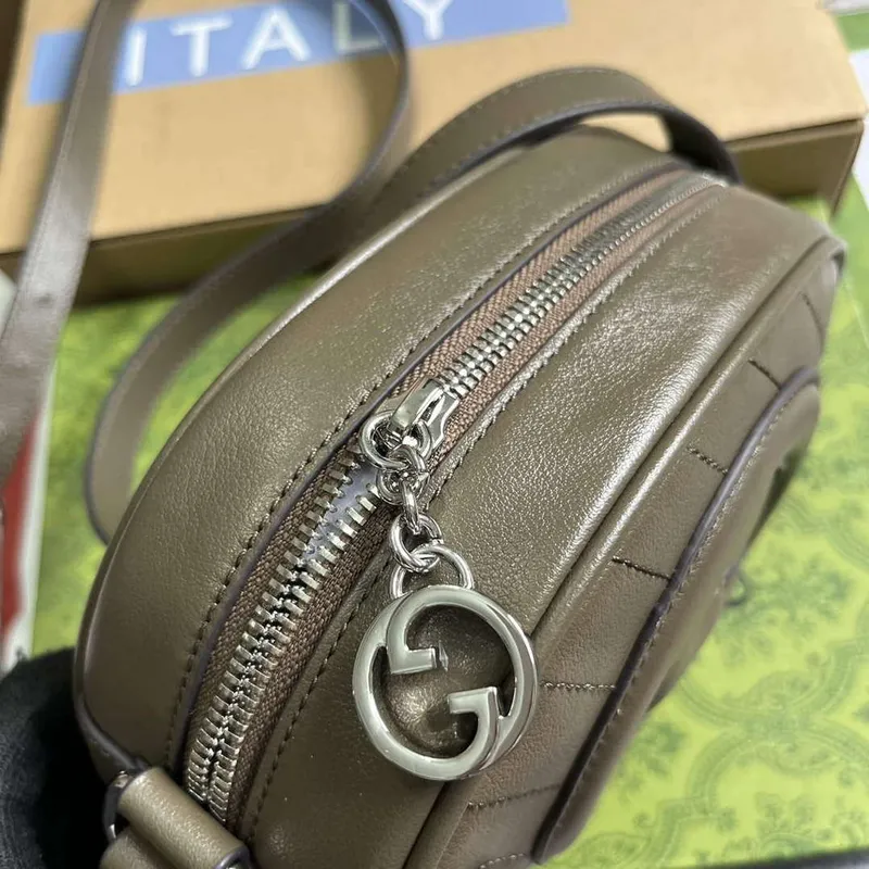 Gucci 760175 Blondie Mini Kabelka přes rameno Hnědá