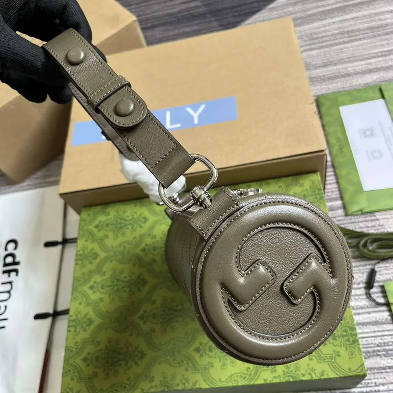 Gucci 760170 Gucci Blondie Mini Kabelka přes rameno Hnědá