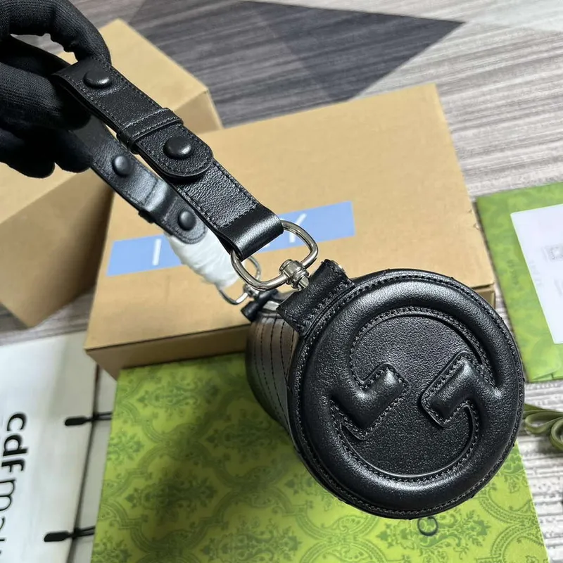 Gucci 760170 Gucci Blondie Mini Kabelka přes rameno Černá