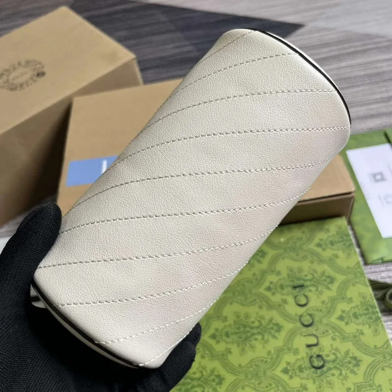 Gucci 760170 Gucci Blondie Mini Kabelka přes rameno Bílá