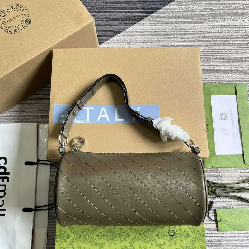 Gucci 760169 Gucci Blondie Malá Kabelka přes Rameno Hnědá