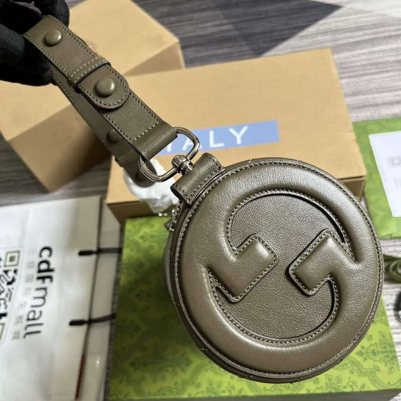 Gucci 760169 Gucci Blondie Malá Kabelka přes Rameno Hnědá