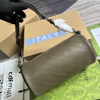 Gucci 760169 Gucci Blondie Malá Kabelka přes Rameno Hnědá