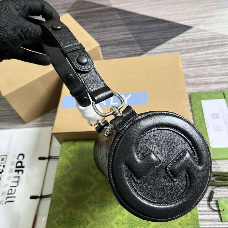 Gucci 760169 Gucci Blondie Malá Kabelka přes Rameno Černá