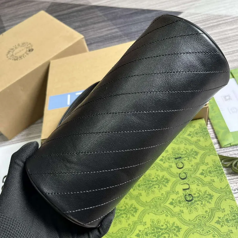 Gucci 760169 Gucci Blondie Malá Kabelka přes Rameno Černá