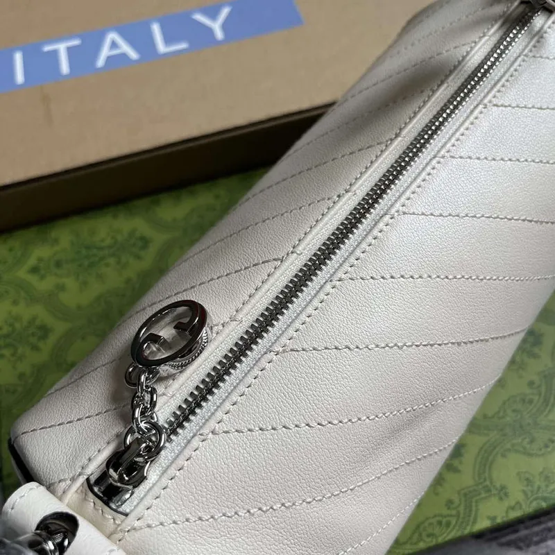 Gucci 760169 Gucci Blondie Malá Kabelka přes Rameno Bílá