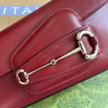 Gucci 764155 Gucci Horsebit 1955 Kabelka přes rameno Červená