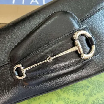 Gucci 764155 Gucci Horsebit 1955 Kabelka přes rameno Černá
