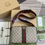 Gucci 767190 Ophidia Střední Messenger Taška Hnědá