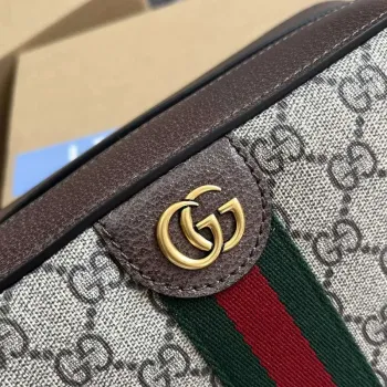 Gucci 767190 Ophidia Střední Messenger Taška Hnědá