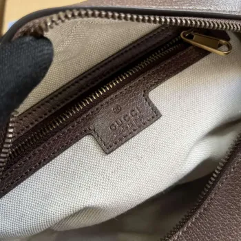 Gucci 767190 Ophidia Střední Messenger Taška Hnědá