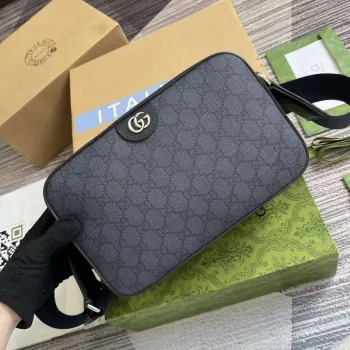 Gucci 767190 Ophidia Střední Messenger Taška Černá