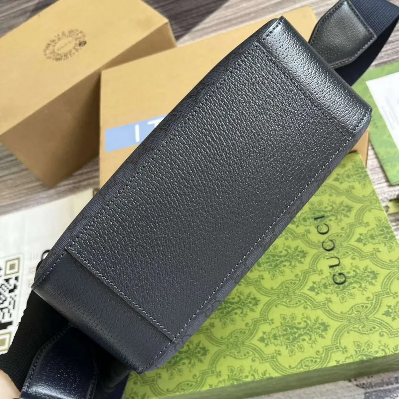 Gucci 767190 Ophidia Střední Messenger Taška Černá