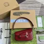 Gucci 774209 Gucci Horsebit 1955 Mini Ramenní Taška Červená